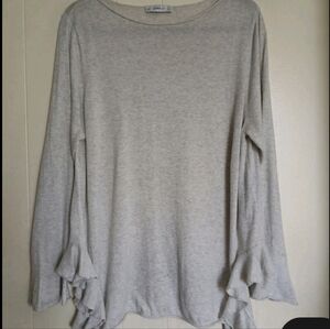 Zara Knit Bell-Sleeve Sweater